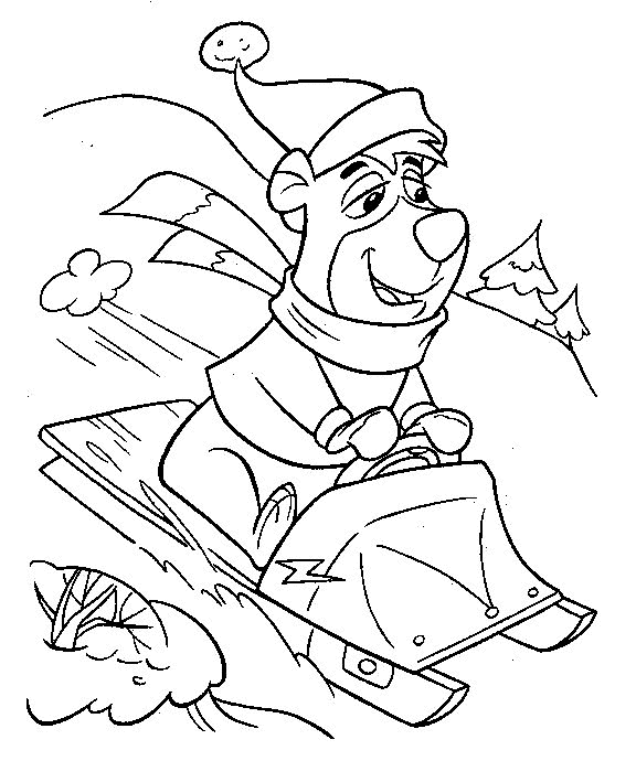 Yogi bear coloring pages