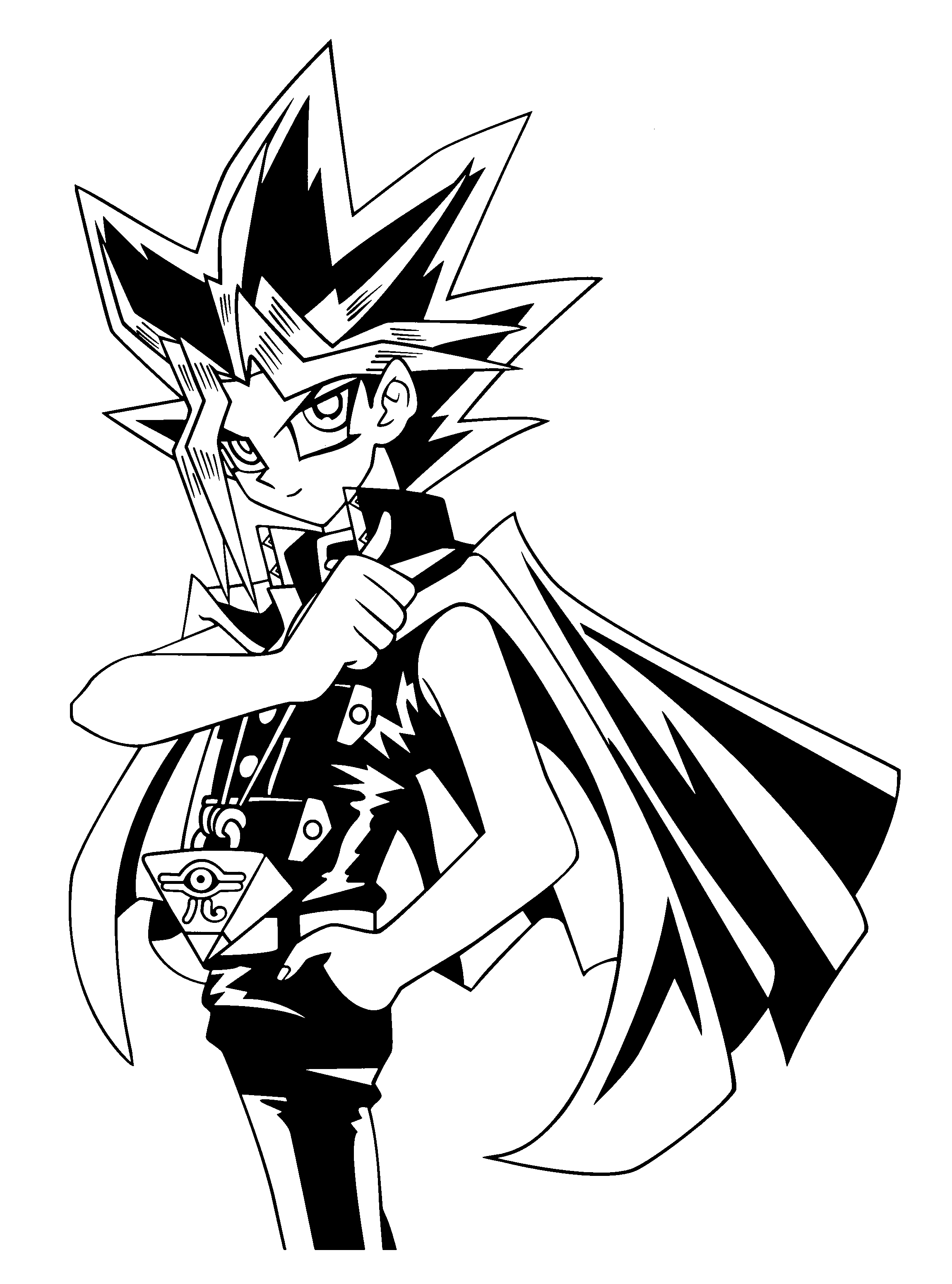 Coloring Page Yu Gi Oh Coloring Pages 1 