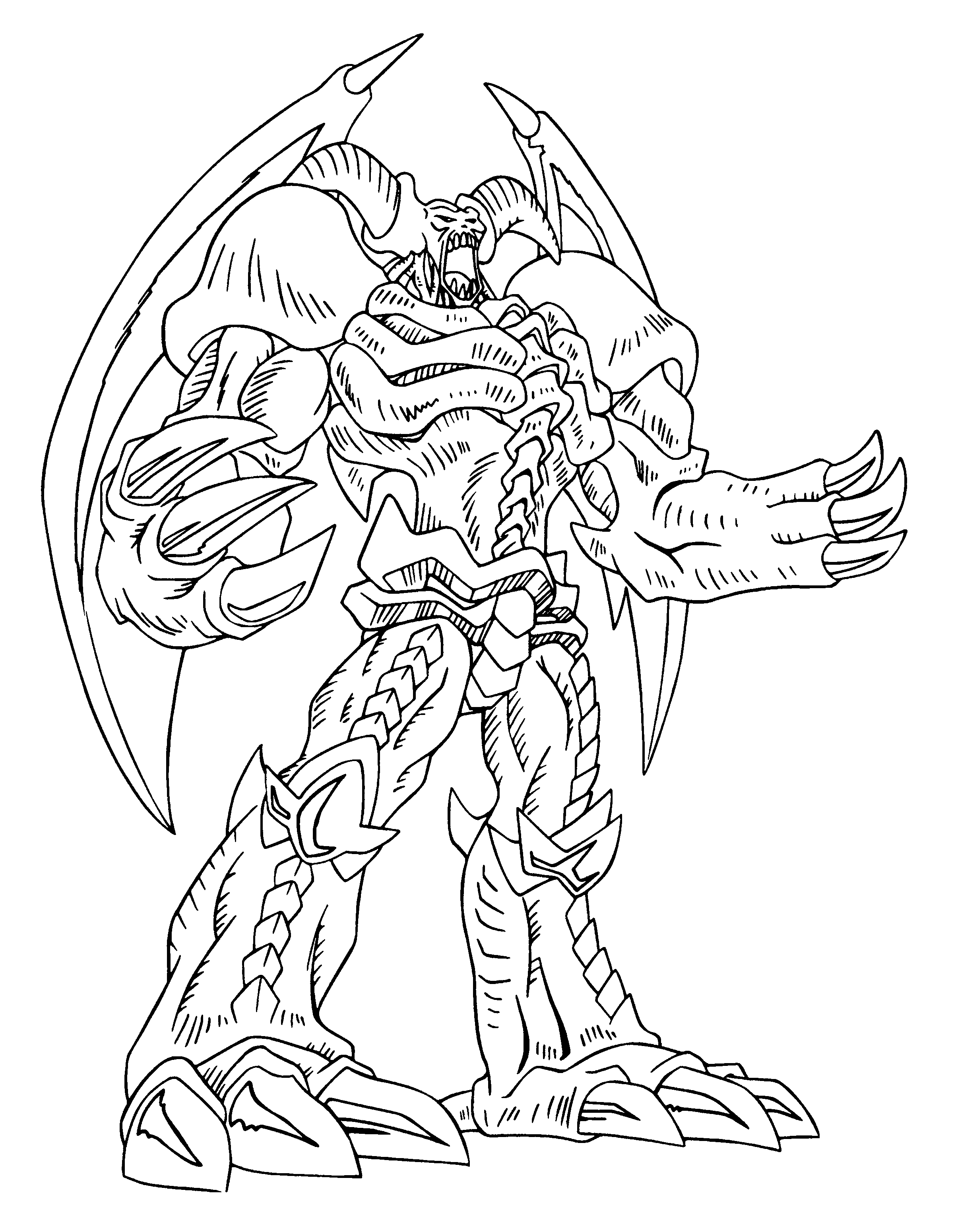 New Coloring Pages Of Yugioh Monsters