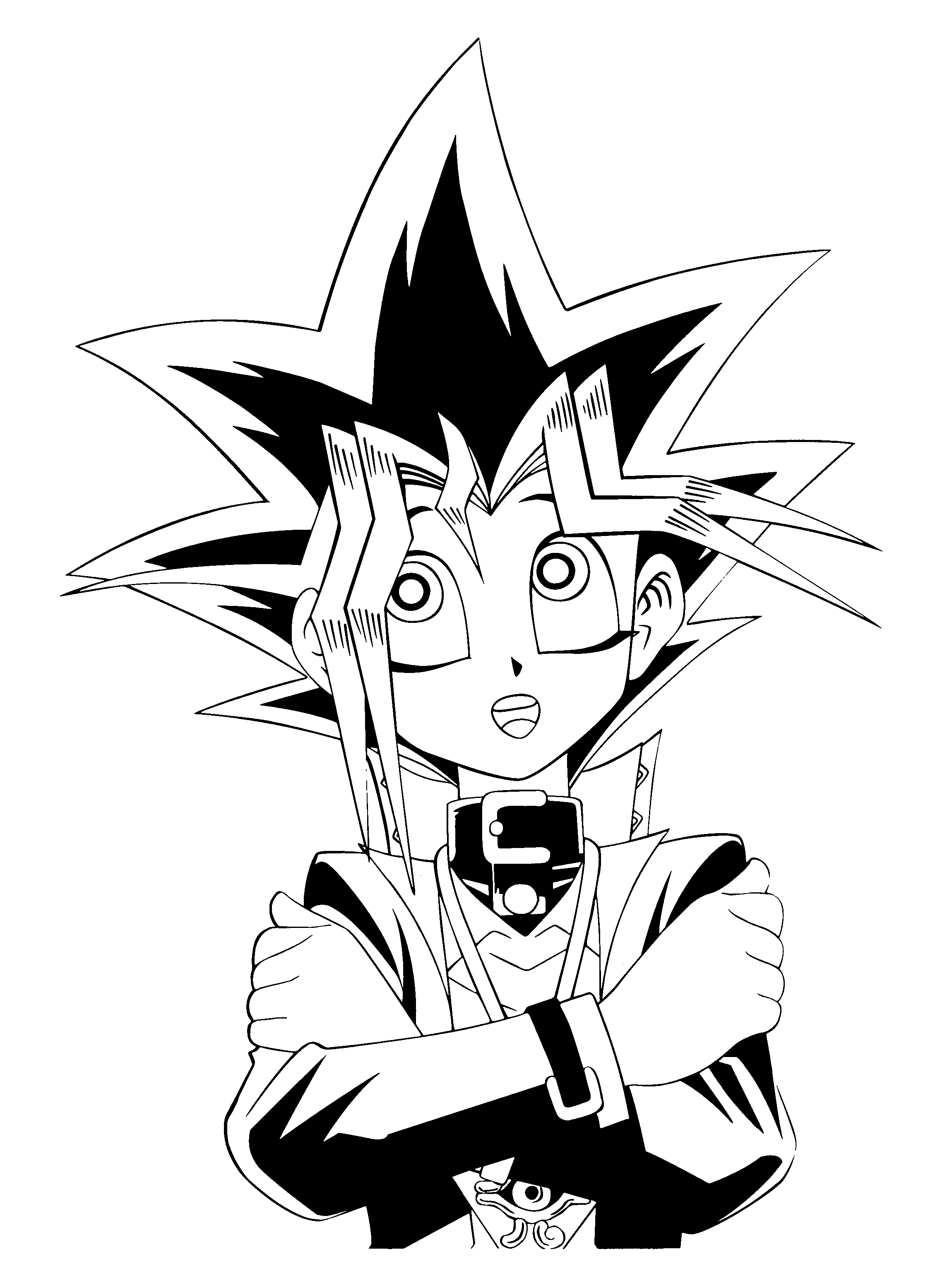 Coloring Page Yu Gi Oh Coloring Pages 21 