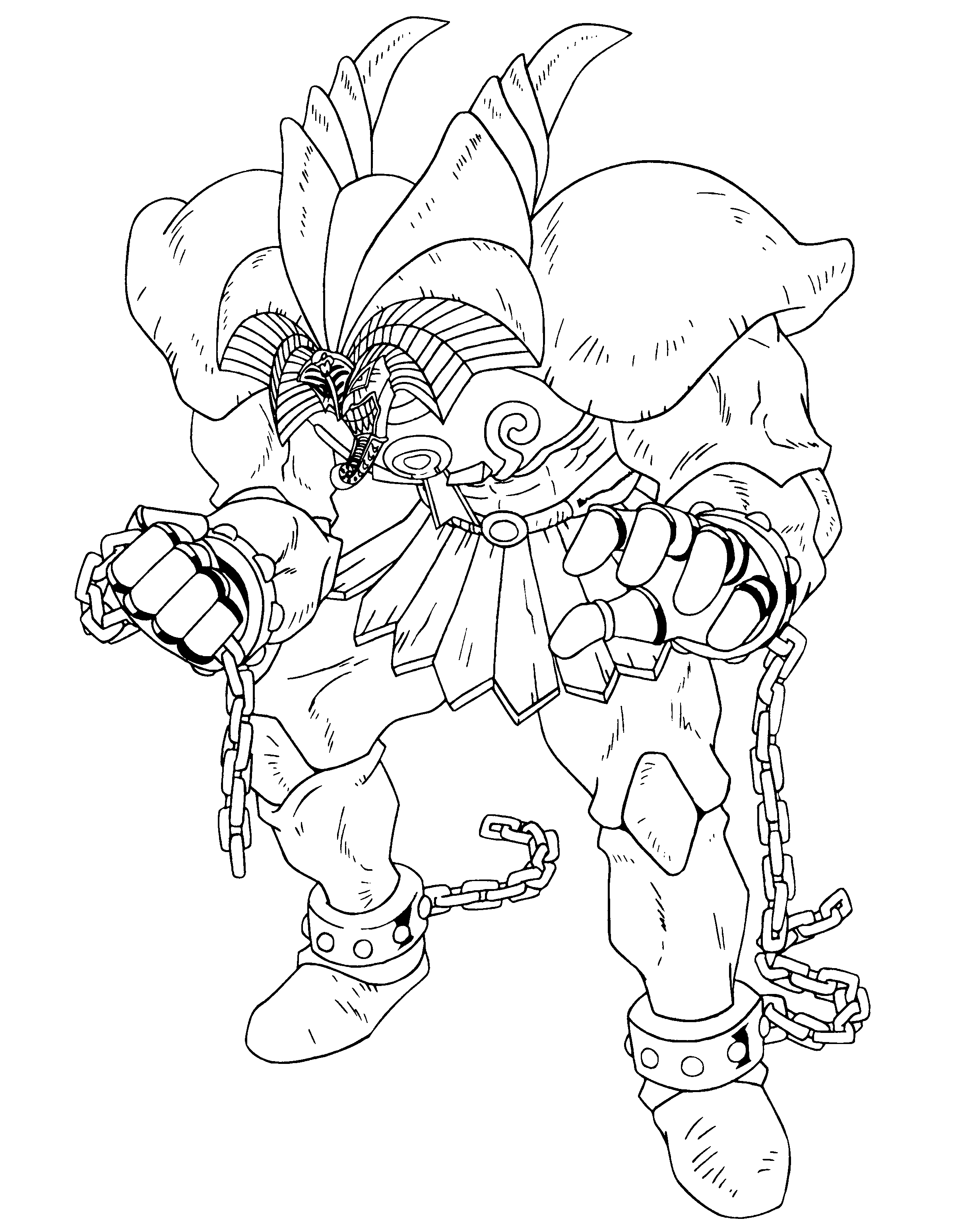 Coloring Page Yu Gi Oh Coloring Pages 24 