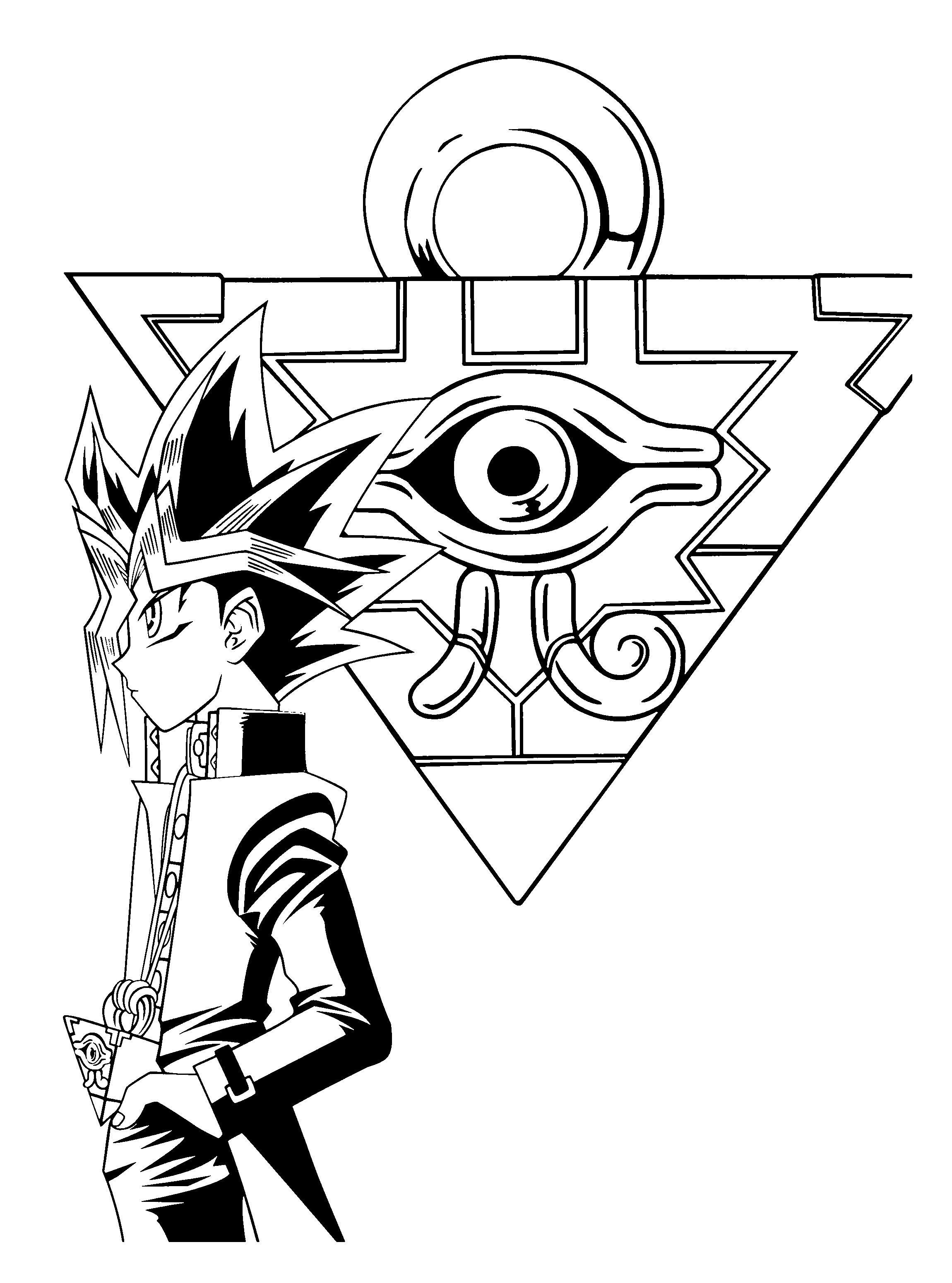 Coloring Page Yu Gi Oh Coloring Pages 3 