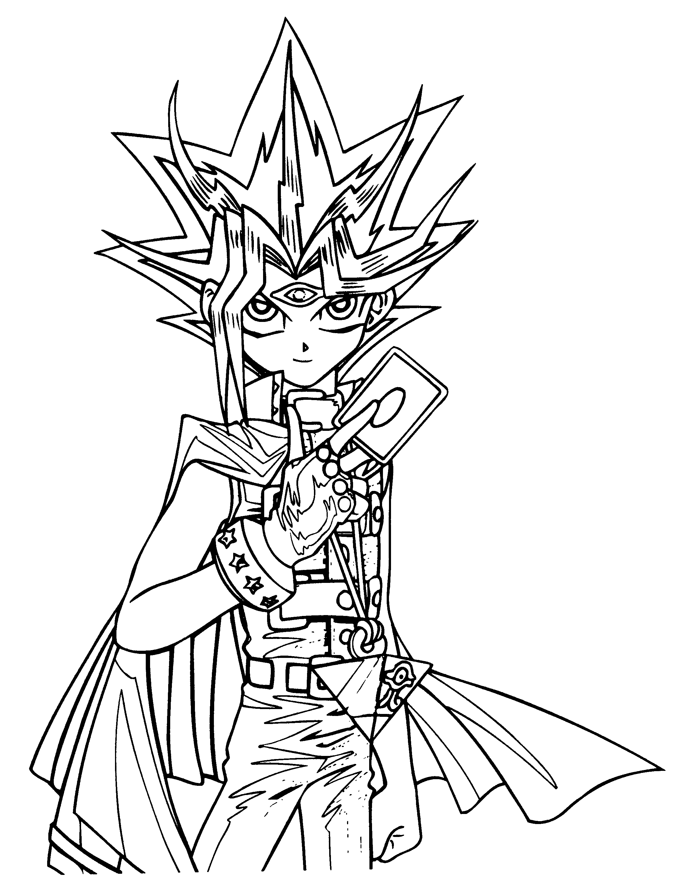 Coloring Page Yu Gi Oh Coloring Pages 37 