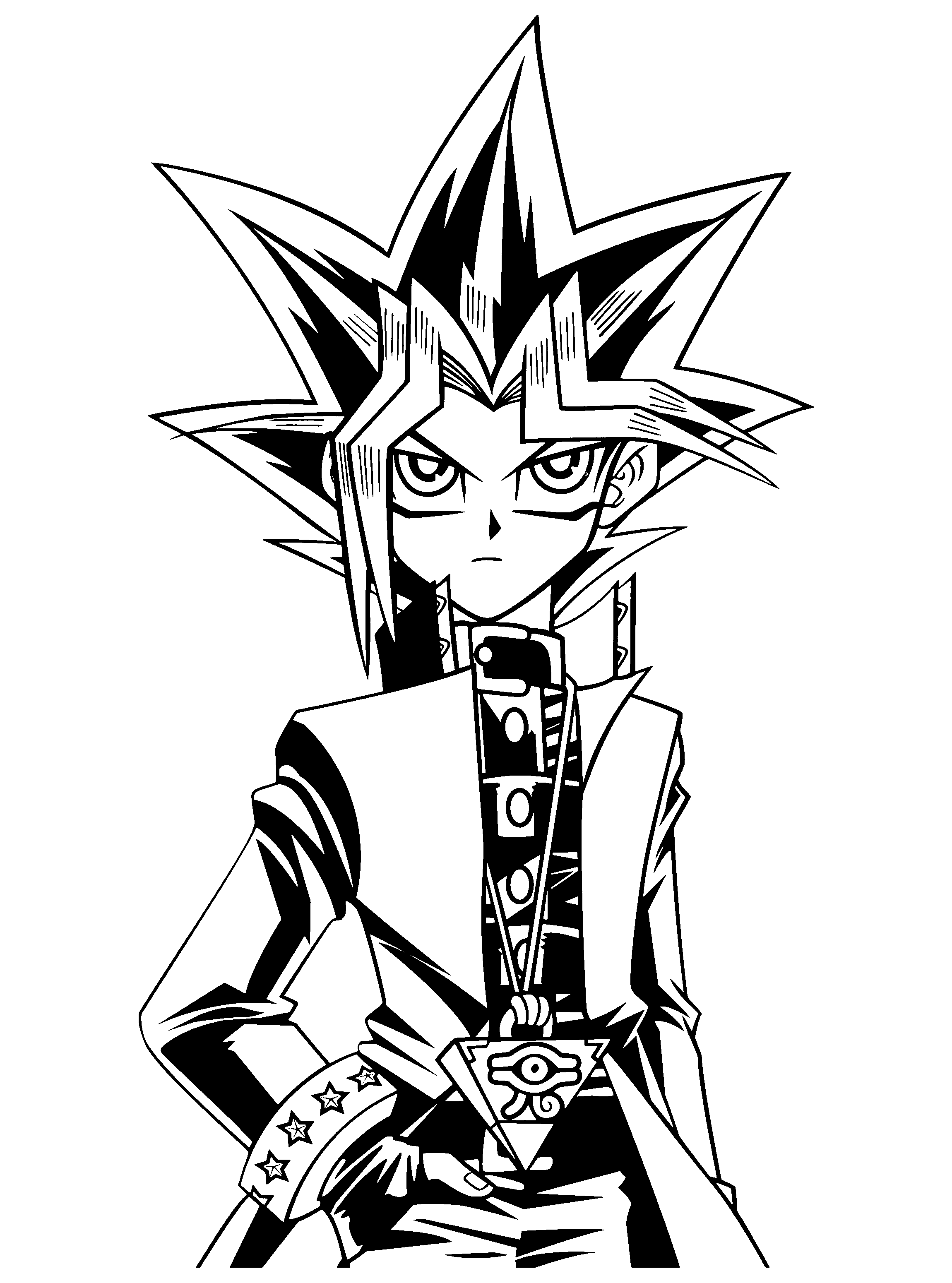 Coloring Page Yu Gi Oh Coloring Pages 38 