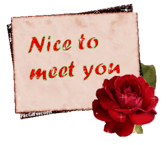Nice to meet you