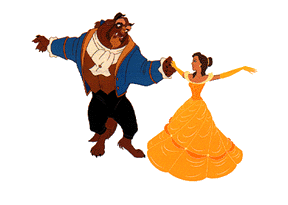 Belle and the beast disney gifs