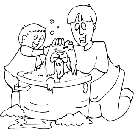 Dog bath dog graphics