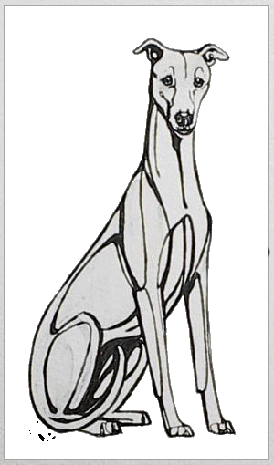 Sighthounds dog graphics