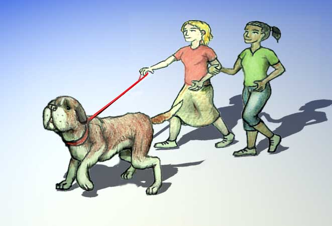 Walking the dog dog graphics