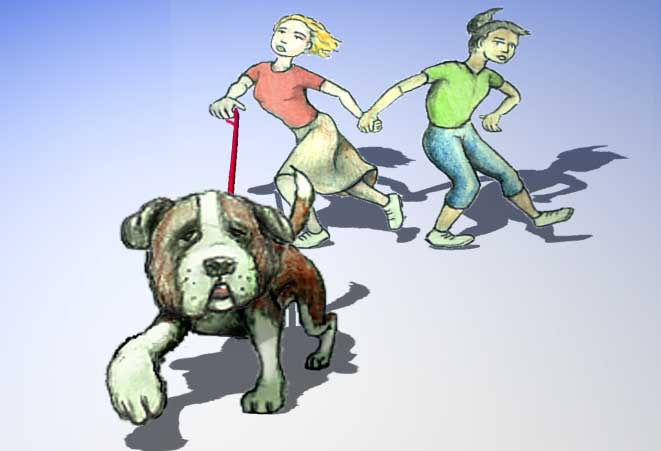 Walking the dog dog graphics