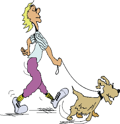 Walking the dog dog graphics