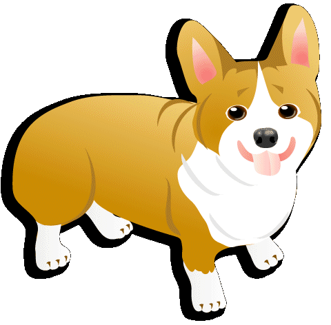 Welsh corgi dog graphics