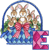 Alphabets easter graphics