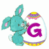 Alphabets easter graphics