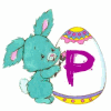 Alphabets easter graphics