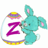 Alphabets easter graphics