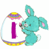 Alphabets easter graphics