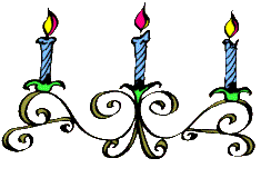 Candles easter graphics