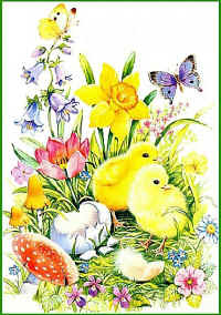 Cards easter graphics