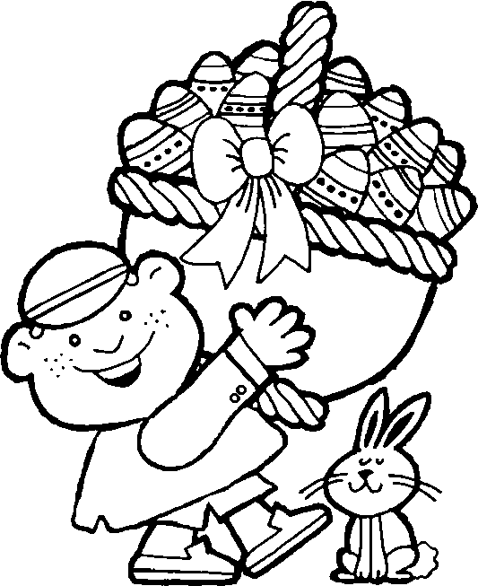 Colouring pictures easter graphics