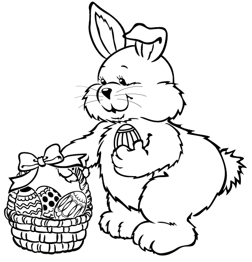 Colouring pictures easter graphics