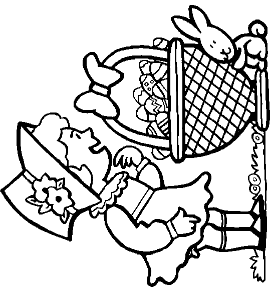 Colouring pictures easter graphics