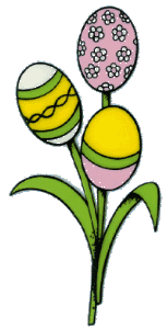 Flowers easter graphics