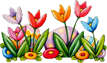 Flowers easter graphics