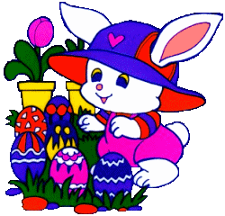 Rabbits easter graphics