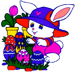 Rabbits easter graphics