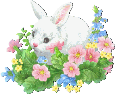 Rabbits easter graphics