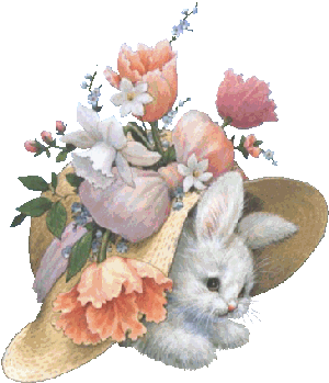 Rabbits easter graphics