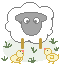 Sheep easter graphics