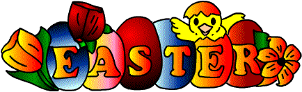 Text easter graphics