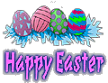 Text easter graphics