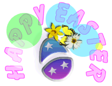 Text easter graphics