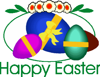 Text easter graphics