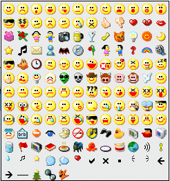 Multiple smileys emoticons