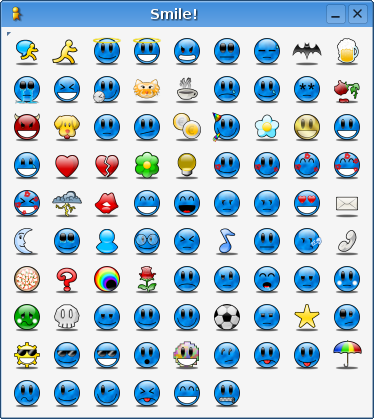 Multiple smileys emoticons