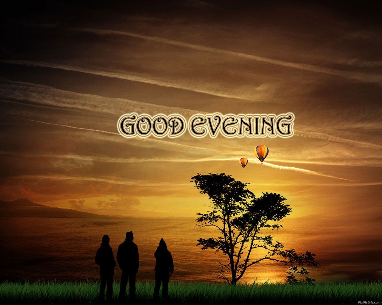 Good evening facebook graphics