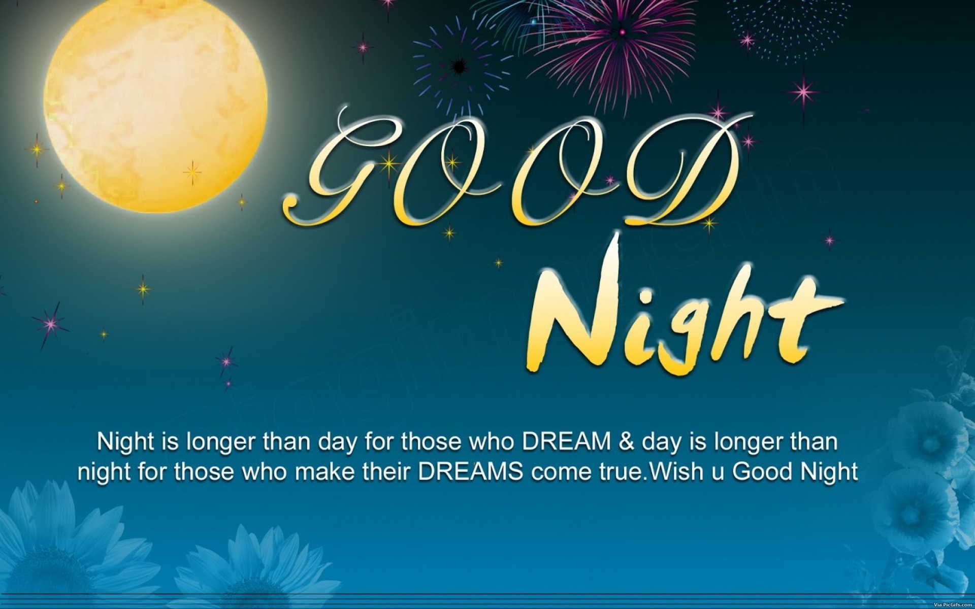 Good night facebook graphics