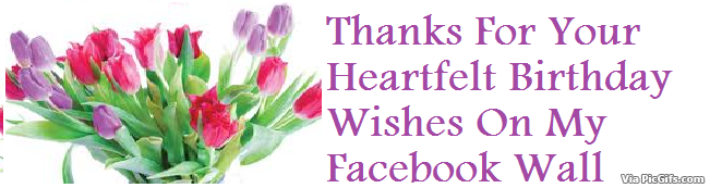 birthday thank you quotes for facebook