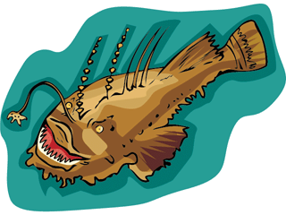 Anglerfish fish graphics