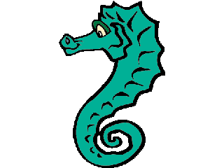 Seahorse fish graphics