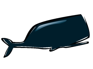 Whale fish graphics