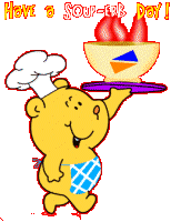 Animals cooks food and drinks