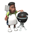 Barbecue food and drinks