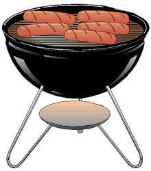 Barbecue food and drinks