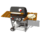 Barbecue food and drinks