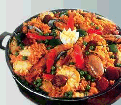 Paella food and drinks